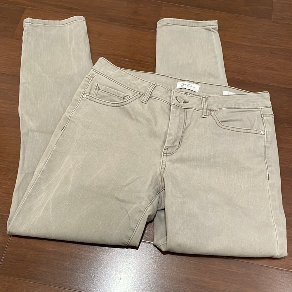 Jessica Simpson Gray Rolled Skinny Jeans